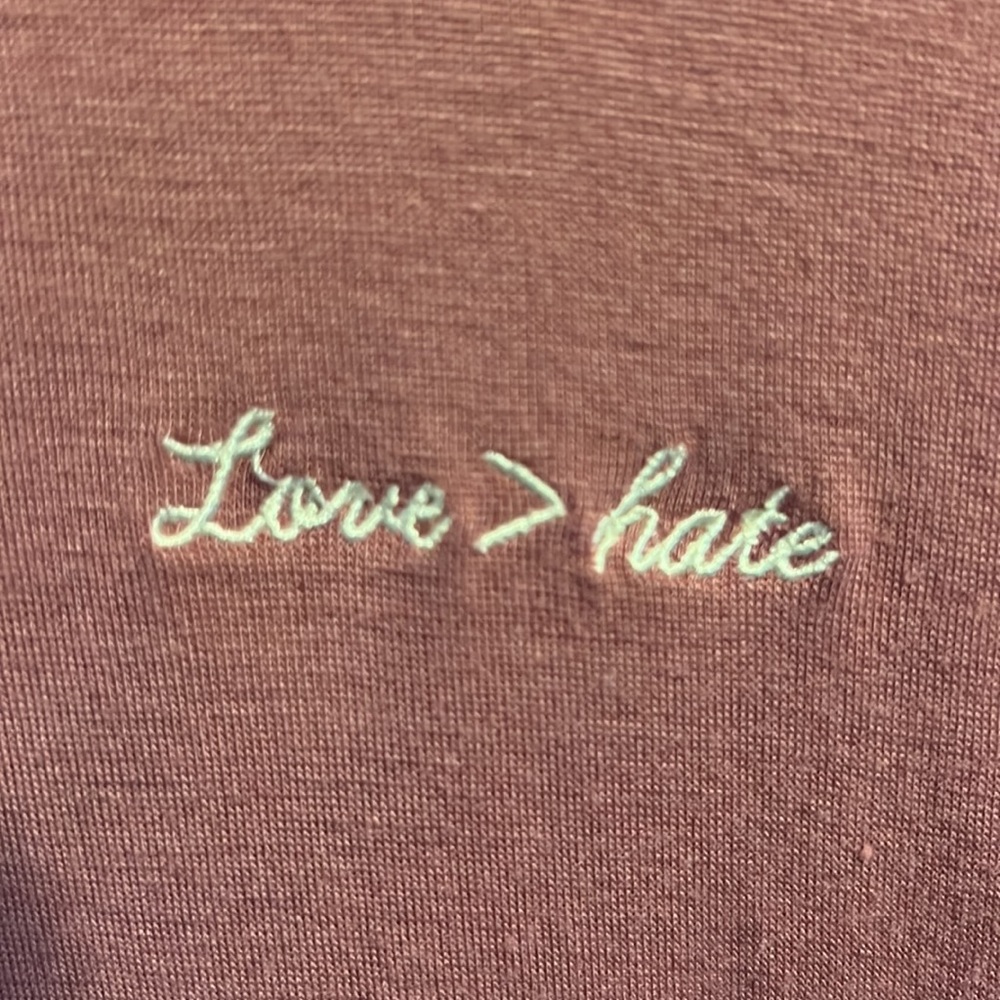 Love is greater than hate T shirt